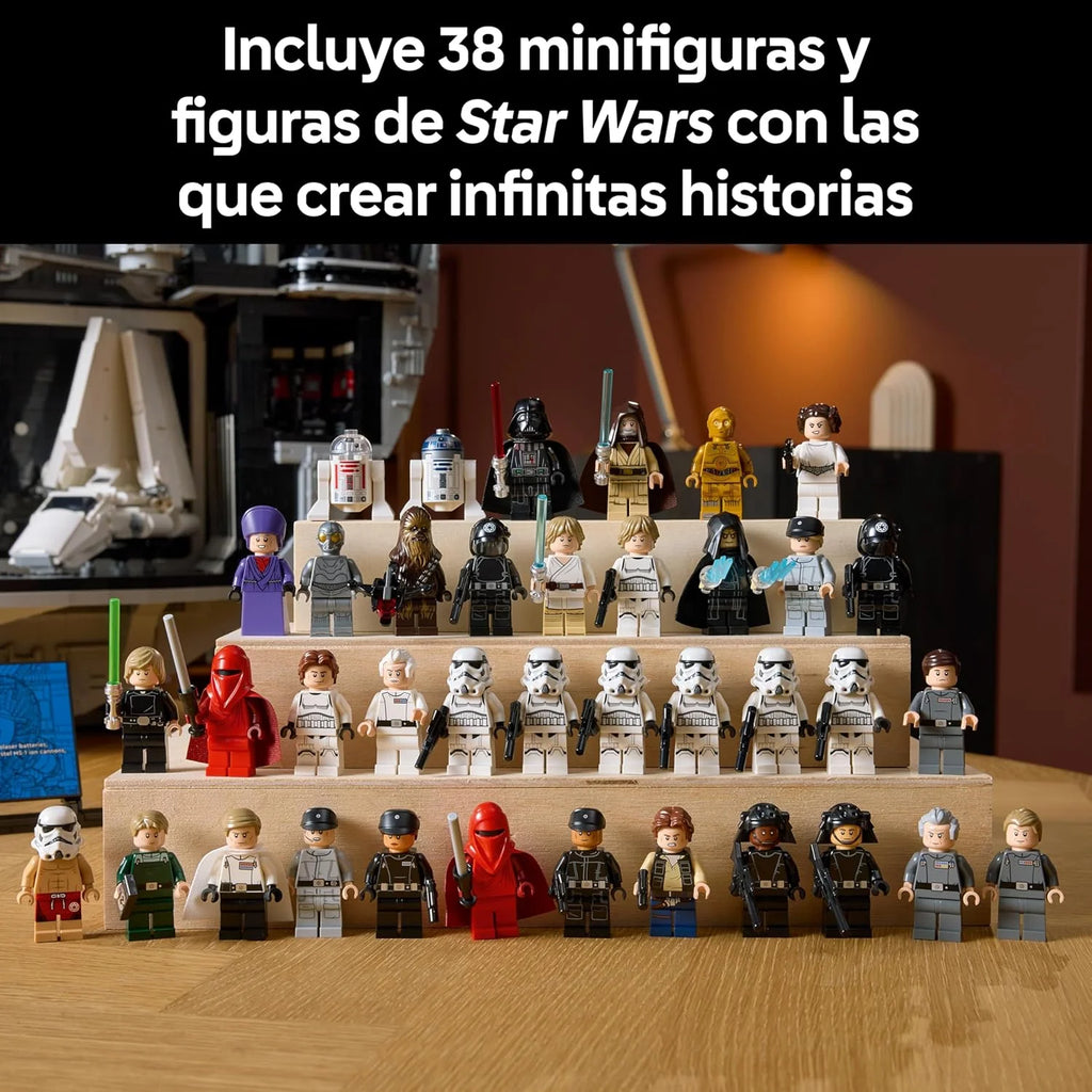 Star Wars 75419 Estrella de la Muerte - Maqueta para Adultos Interactiva UCS con 36 Minifiguras Inc. Luke Skywalker, Han Solo y Darth Vader - Regalo de Colección para Hombres y Mujeres Fans