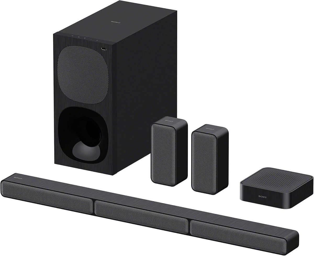 Sony HT-S40R - 5.1 Sound Bar (Home Theater System, Wireless Rear Speakers, 600W, Dolby Digital, Bluetooth, Surround Sound), Black