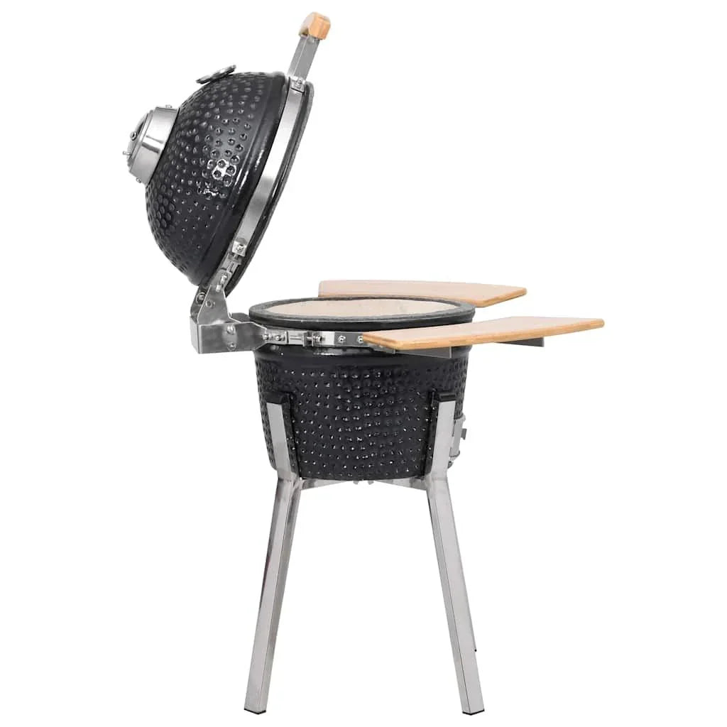Kamado Barbacoa Parrilla Y Ahumador Cerámico 81 Cm Vidaxl