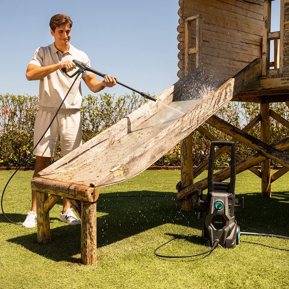Cecotec HydroBoost 2400 AdvanceClean High Pressure Washer. 2400W, Home, Garden or Car, Flow Rate of 480l/h, 180 Pressure Bars, Aluminium Pump, Action Radius 14 m