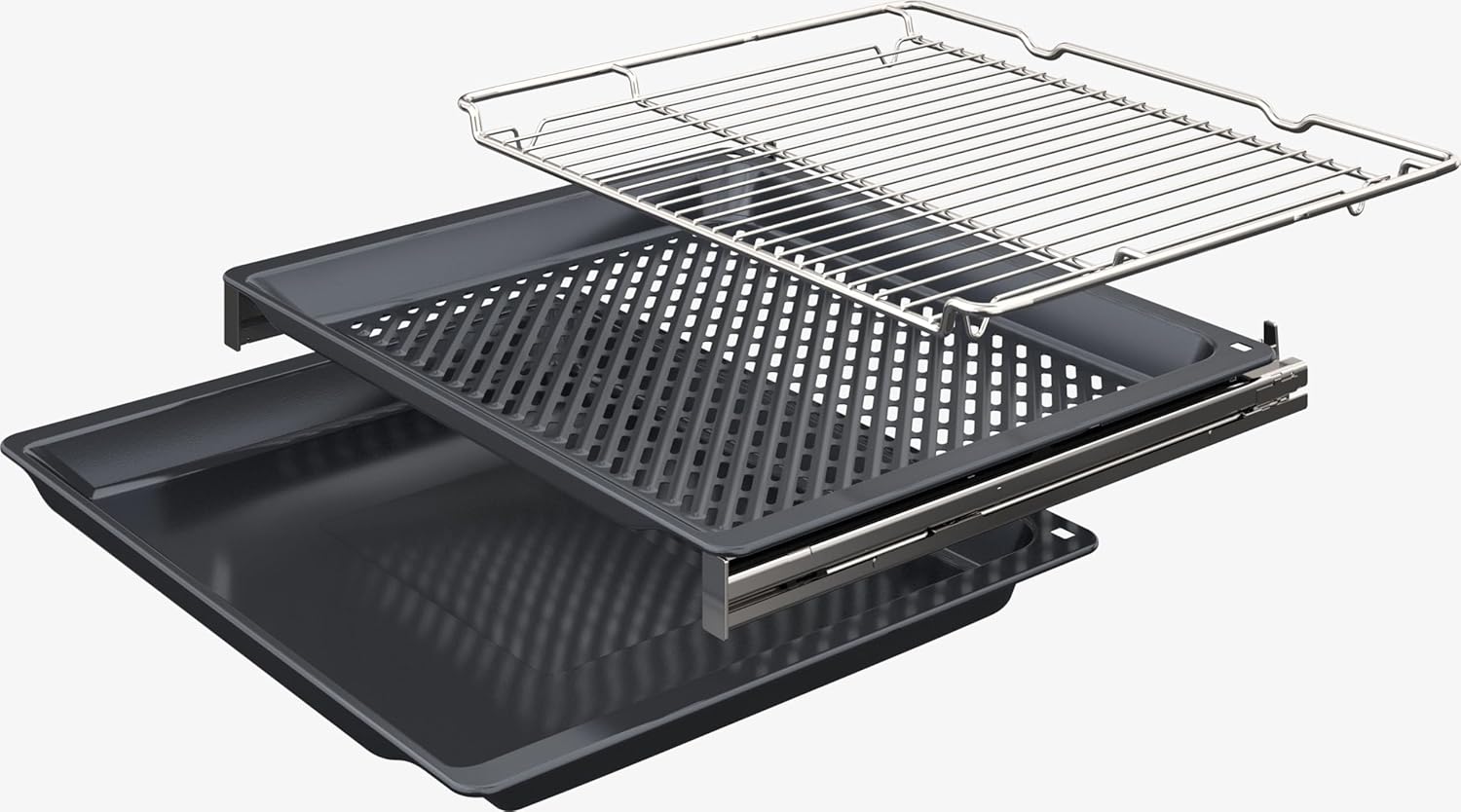 Balay – Multifunktionsbackofen, 60 cm breit, 71L, Cristal Serie, Heißluftfrittierfunktion, Aqualisis, Weiß, 3HB5159B4