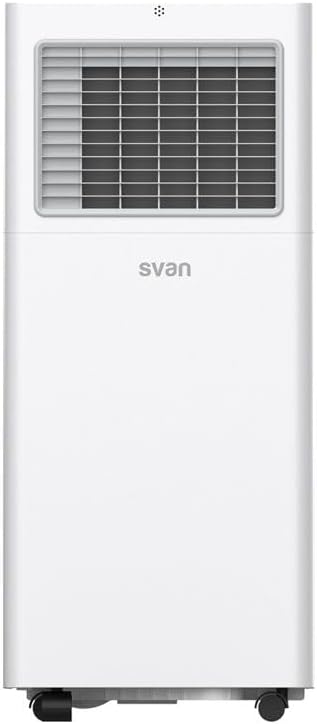 Svan Tragbare Klimaanlage, 9000 BTU. SAAP900F. Nur Kühlen, LED-Touch-Display, Timer, Fernbedienung, Fensterinstallationskit enthalten, Energieeffizienzklasse A