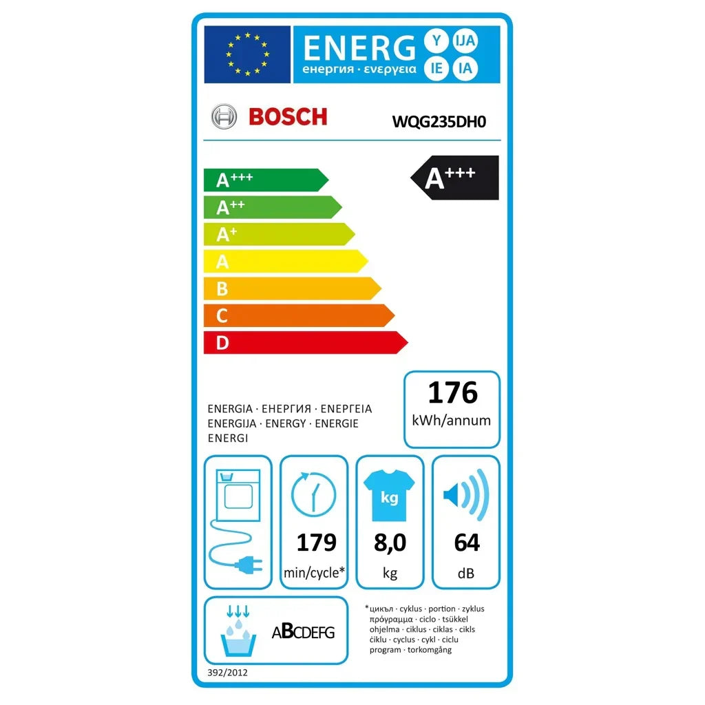 2026 Wärmepumpentrockner Bosch Serie 6 WQG235DH0 8 kg weiß A+++