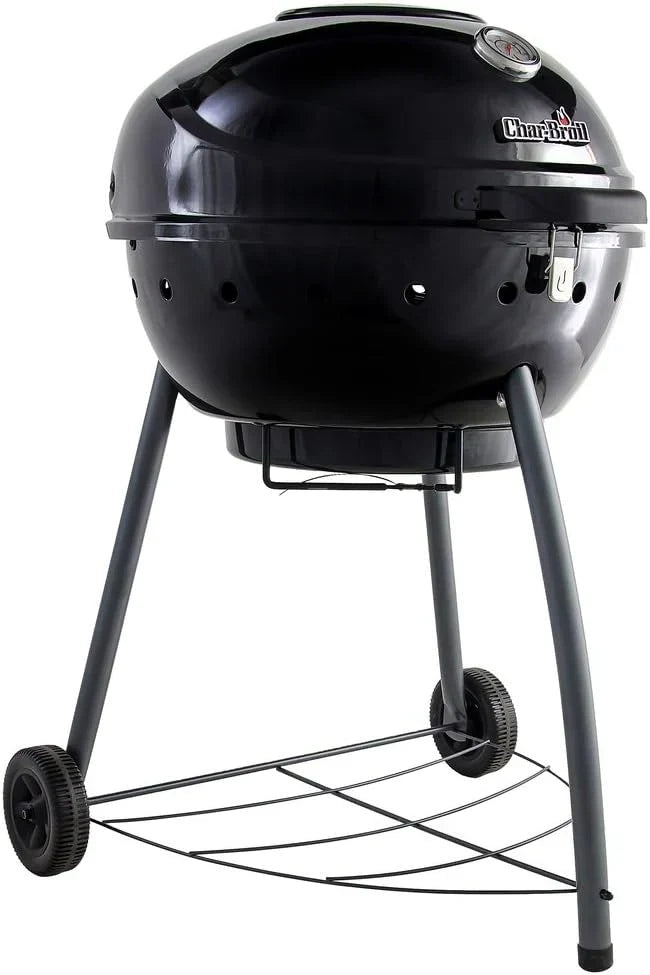 Char-Broil Kettleman Charcoal Barbecue - Kettle Charcoal Grill, TRU-Infrared Technology, Removable Ash Tray - Optimal for Outdoor, Garden & Patio Cooking