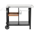 Grill-Servierwagen "Gelia" 117 x 59 cm - Edelstahl - Schwarz