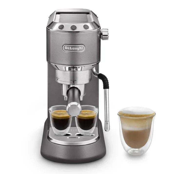 De'Longhi Dedica Arte EC885 - Kompakte Espressomaschine mit professioneller Milchschaumdüse und 15 bar Pumpendruck