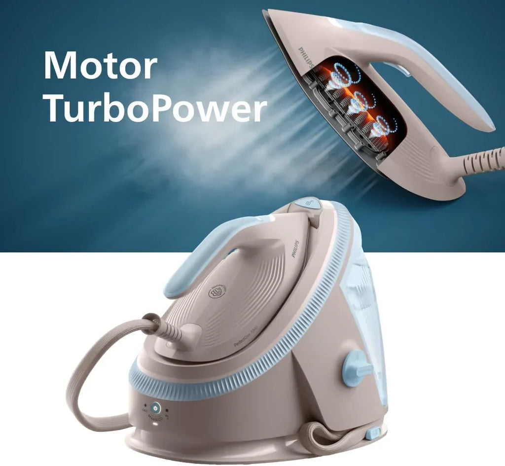 Philips PerfectCare Series 7000 Ironing Center – Steam Stroke 600 g, Pressure 8.5 Bar, OptimalTEMP, SteamGlide Elite Sole, Removable Reservoir 1.5L, Vertical Ironing, Easy De-Calc (PSG7200/60)