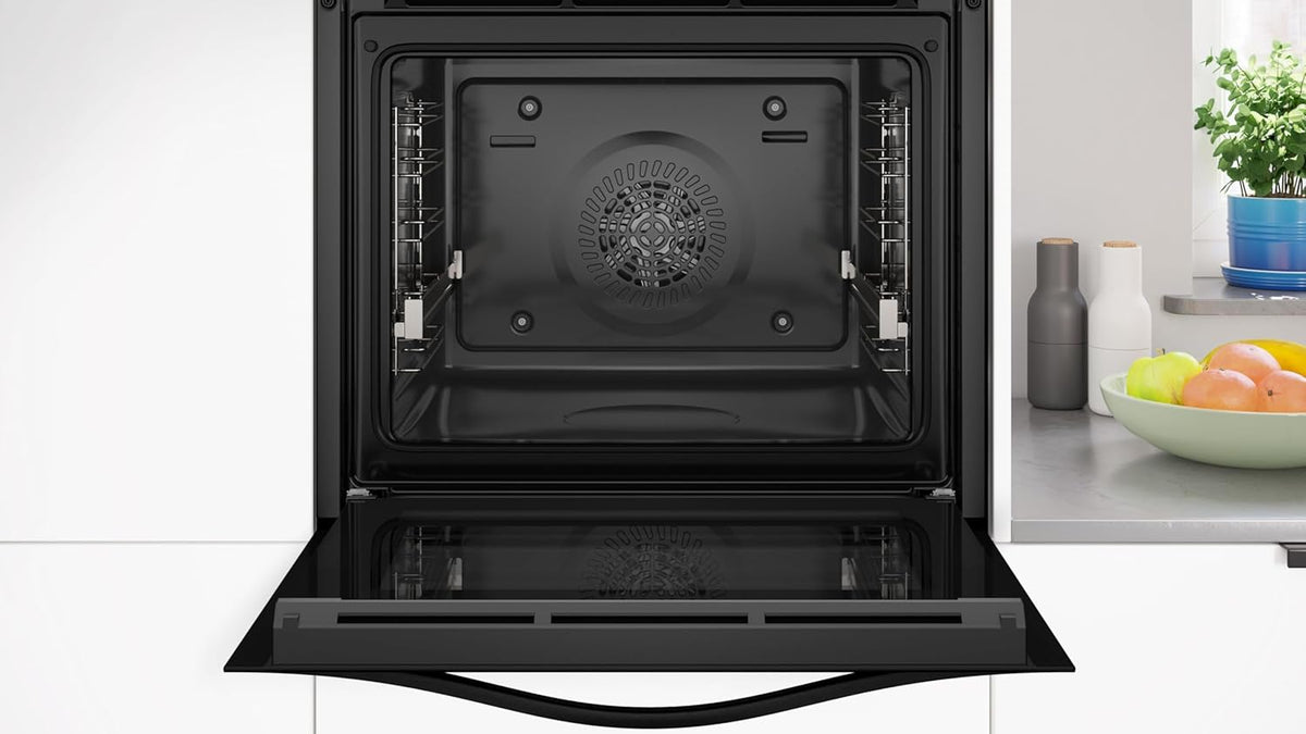 Balay – Multifunktionsbackofen, 60 cm breit, 71L, Cristal Serie, Heißluftfrittierfunktion, Aqualisis, Weiß, 3HB5159B4