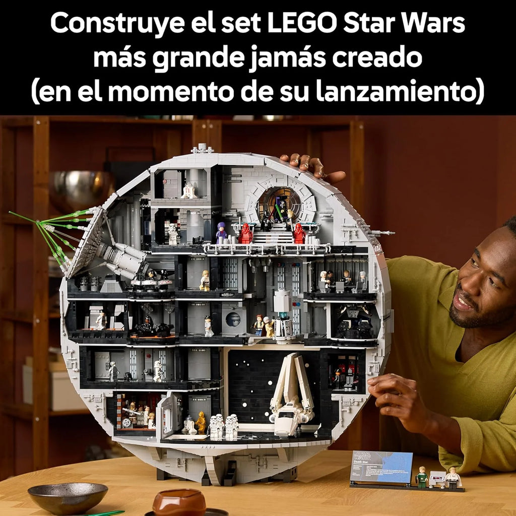 Star Wars 75419 Estrella de la Muerte - Maqueta para Adultos Interactiva UCS con 36 Minifiguras Inc. Luke Skywalker, Han Solo y Darth Vader - Regalo de Colección para Hombres y Mujeres Fans
