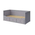 HEMNES Cama día con 3 cajones Gris, 80x200 cm