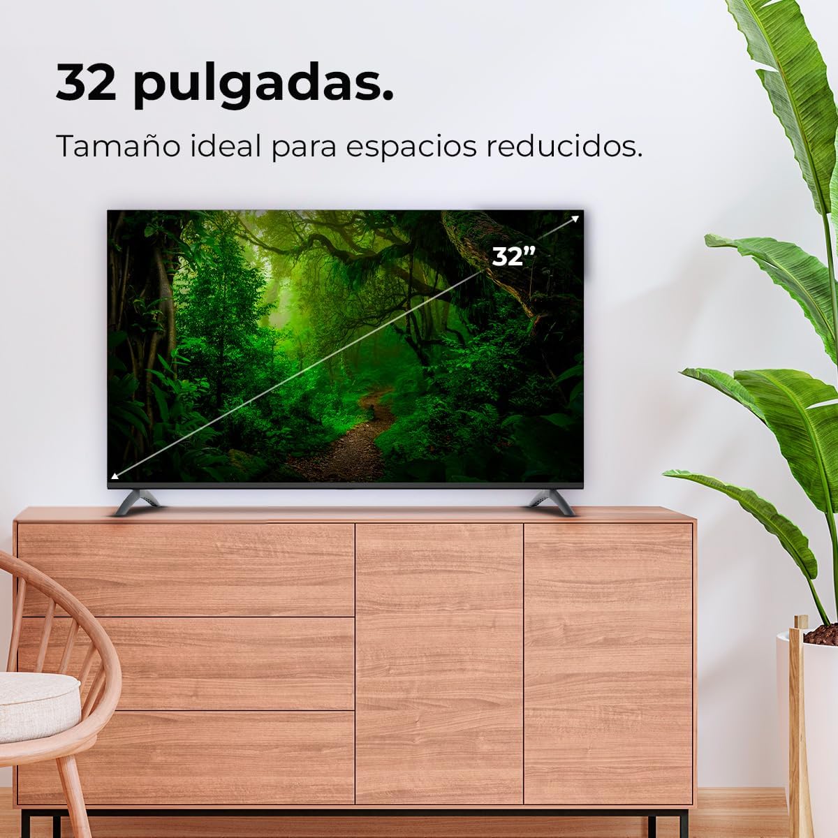 Cecotec Smart TV, Televisor LED de 32 Pulgadas Resolución HD A4 Series ALH40032S. Sistema Operativo Google TV, Dolby Audio, HDR10, 16 GB de ROM, Bluetooth, Google Voice Assitant y Chromecast