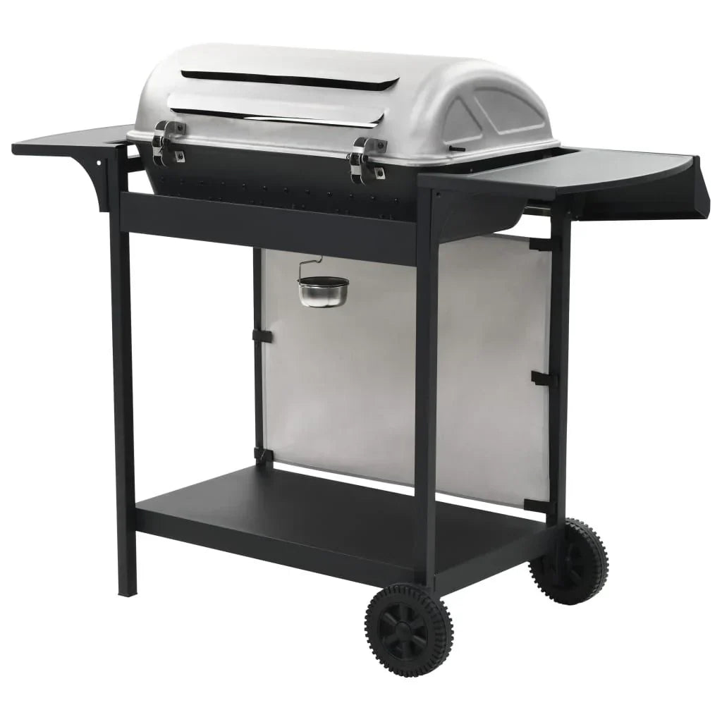 Gas-Grillwagen mit 6 Brennern Silber Edelstahl Vidaxl