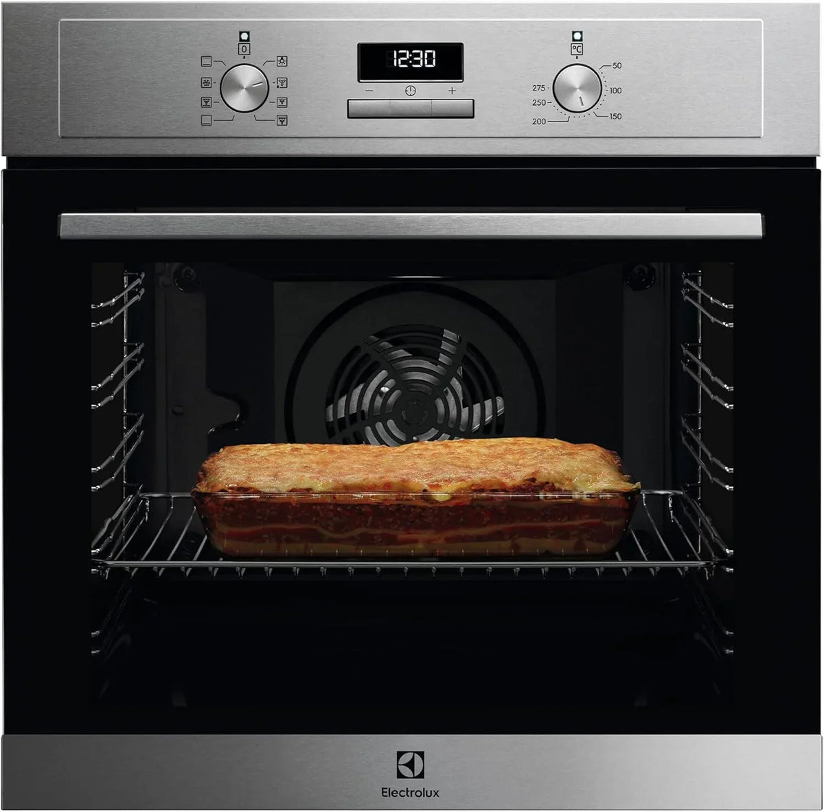 Electrolux Multifunction Oven EOF6P54TX, 72 L, Grill Function, 1000W, SurroundCook Technology, Pyrolytic Cleaning, LED Display, Retractable Controls, Telescopic Rails, Inox, Made in DE