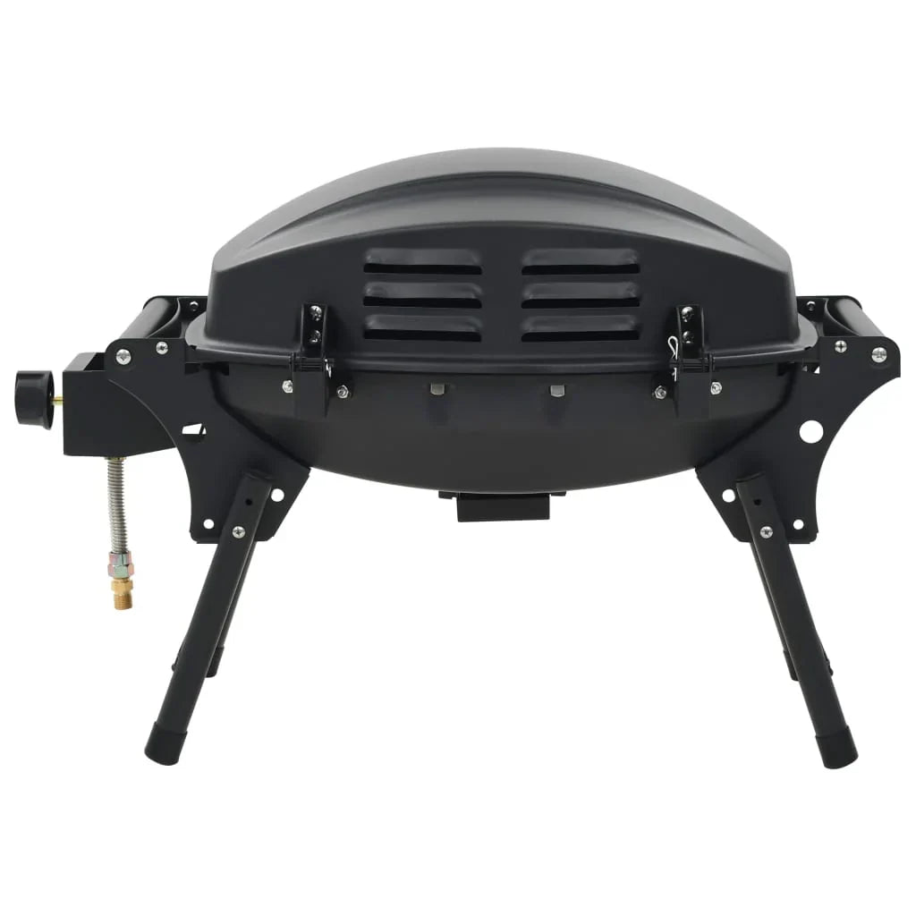 Barbacoa portátil de gas con 1 zona de cocción negra V3770