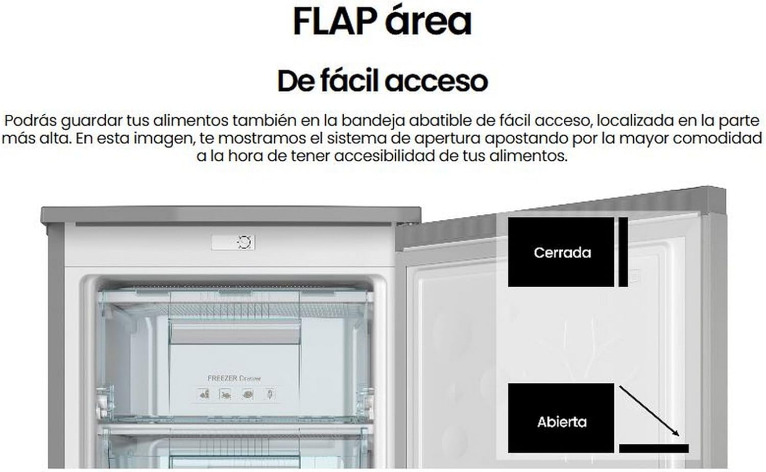 INFINITON CV-A85I – Gefrierschrank, 80 Liter, 85 cm, 3 Schubladen, Temperaturregelung, reversible Tür, höhenverstellbar, E, Inox