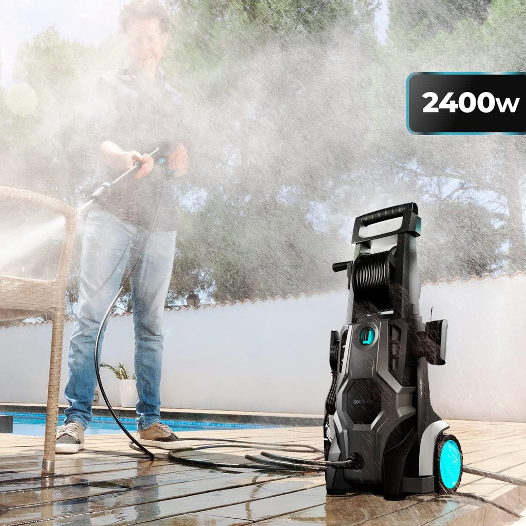 Cecotec HydroBoost 2400 AdvanceClean High Pressure Washer. 2400W, Home, Garden or Car, Flow Rate of 480l/h, 180 Pressure Bars, Aluminium Pump, Action Radius 14 m
