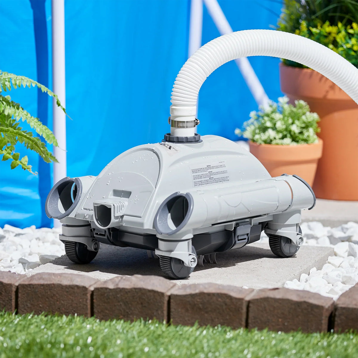 2025 Bomba Filtro de Arena para Piscinas Fuera de Tierra Intex 2100 GPH con Aspirador Automático