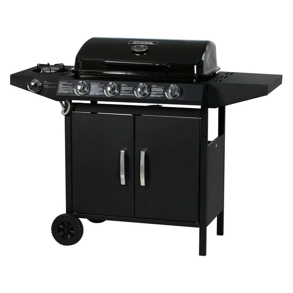 Gasgrill "Festa 5" – 5 Brenner (1 Seitenkocher) – 12,9 kW – Schwarz