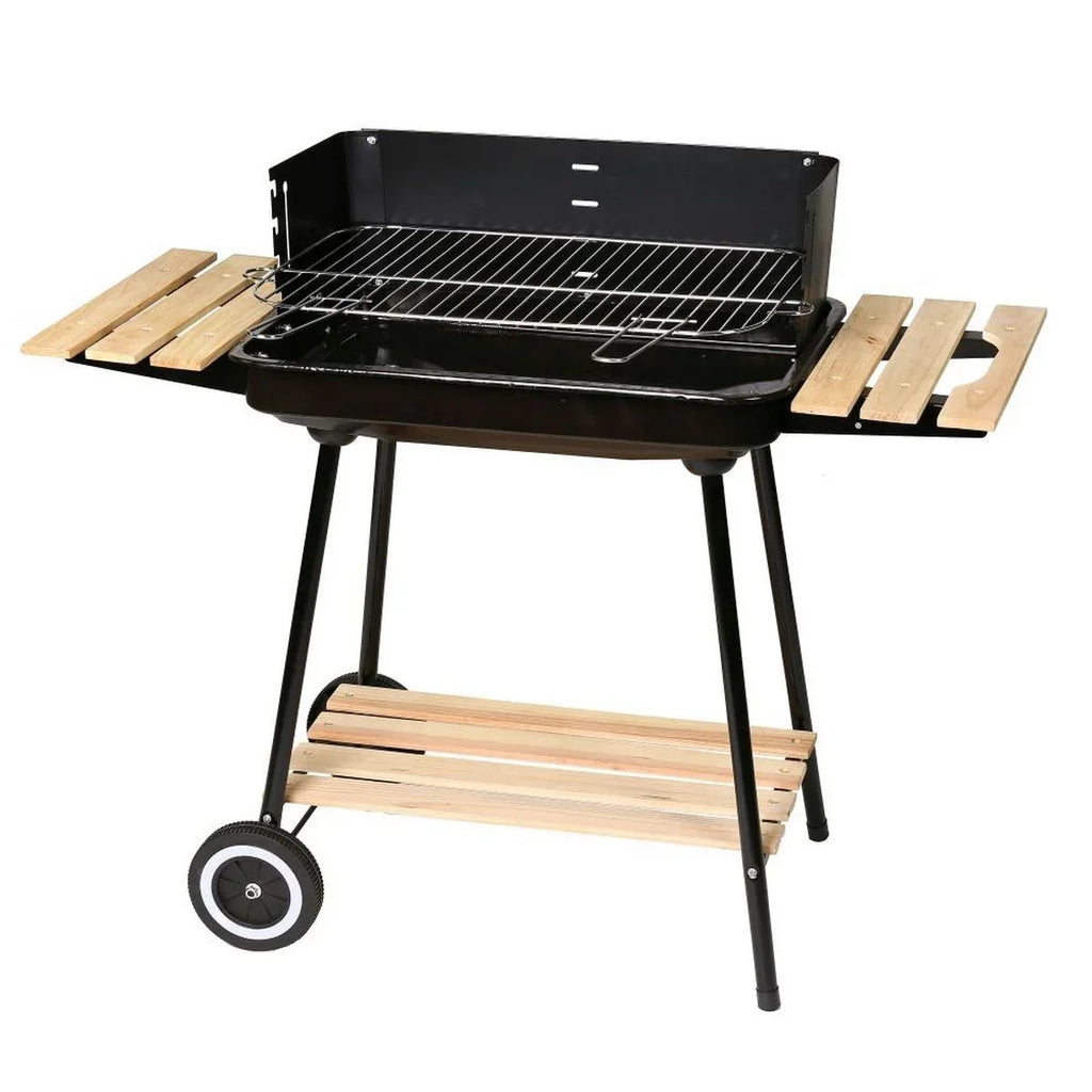 Holzkohlegrill Chiara mit Grillrost aus schwarzem Stahl 67x38x83 cm