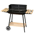 Holzkohlegrill Chiara mit Grillrost aus schwarzem Stahl 67x38x83 cm