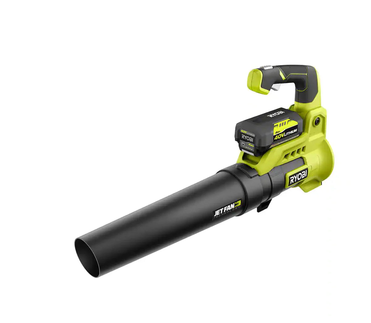2025 Aspiradora y Soplador de Hojas Inalámbrico RYOBI RY40451BL 40V 110 MPH 525 CFM con 2 Baterías y 2 Cargadores