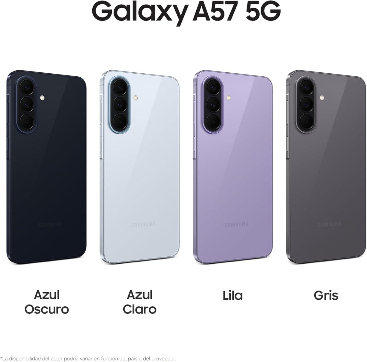 Samsung Galaxy A57 5G, 512GB, Móvil Fino con IA, 8GB, Gran Angular 50MP, Autonomía 2 Días, Batería 5000mAh, IP68, Garantía del Fabricante 3 Años + 1 Año Extra, Color Lila (Versión Española)