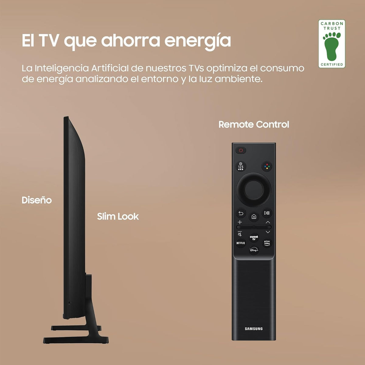 TV Crystal UHD 2024 50DU7105 Smart TV de 50" Crystal UHD con Colores Puros con PurColor, el Mejor Smart TV, Todos los Altavoces a la Vez con Q-Symphony y controla tu casa con SmartThings