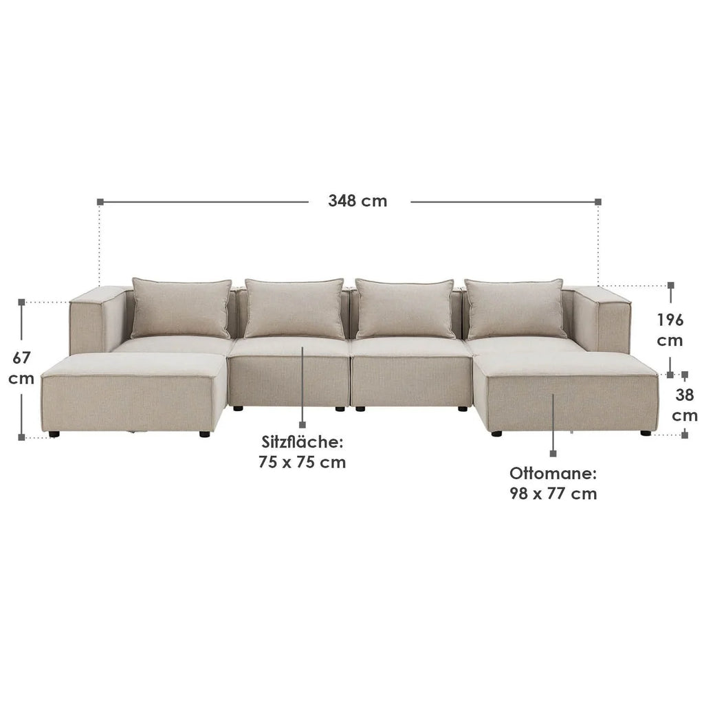 2025 Sofá modular Domas XXL – salón modulable