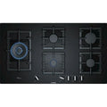 Placa de Gas Bosch PPS9A6B90 Serie 6 – 90 cm de Vidrio Templado Negro