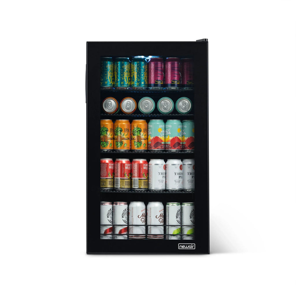 2025 Newair® Refrigerador de Bebidas Independiente "Cervezas del Mundo" – 126 Latas – 18,5"