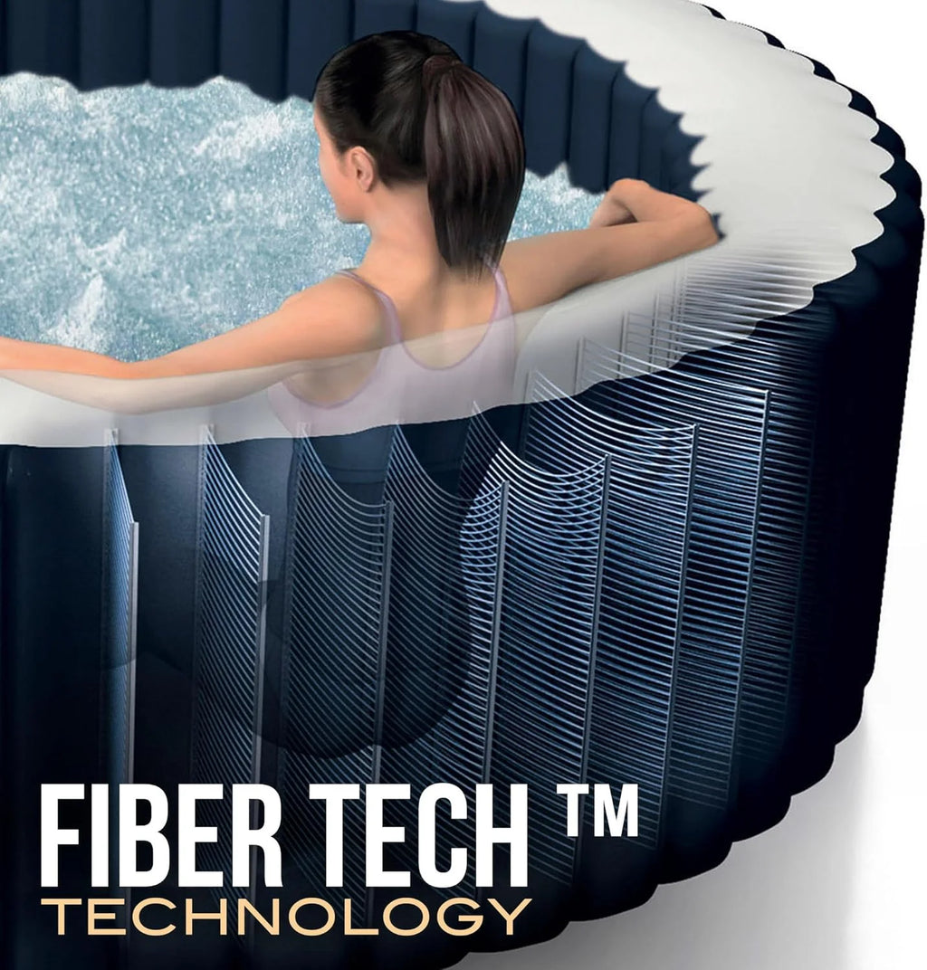 Intex SPA Hinchable 4 Personas Bubble Massage Navy (55084)