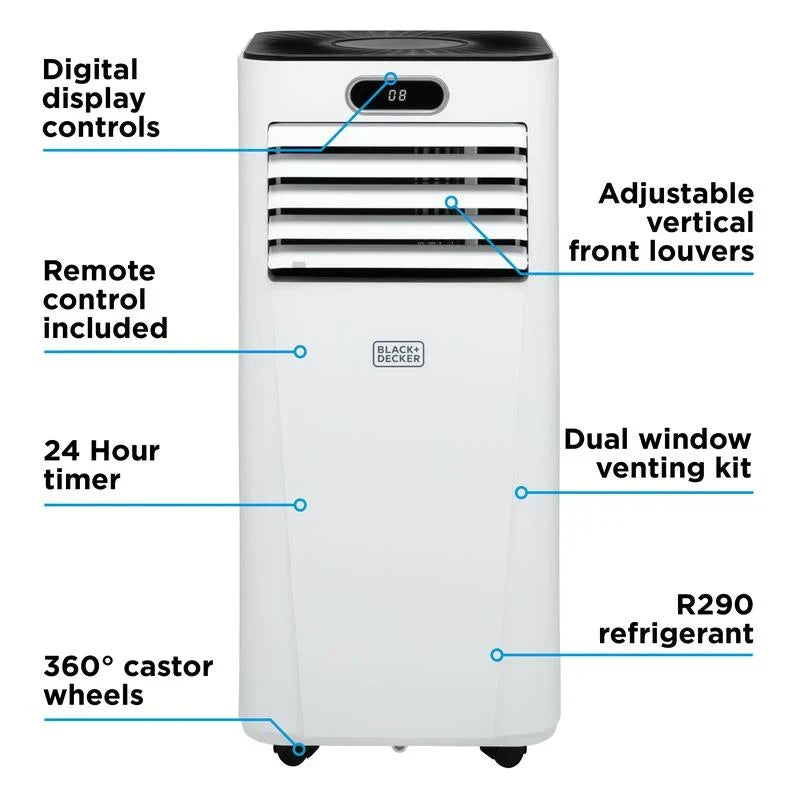 Aire Acondicionado Móvil Inteligente Black+Decker BXAC40025GB 9000 BTU