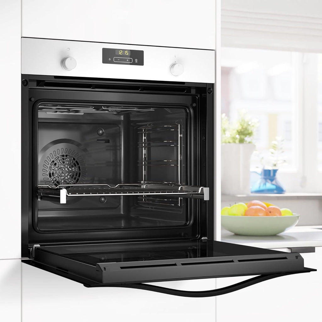 Balay – Multifunktionsbackofen, 60 cm breit, 71L, Cristal Serie, Heißluftfrittierfunktion, Aqualisis, Weiß, 3HB5159B4