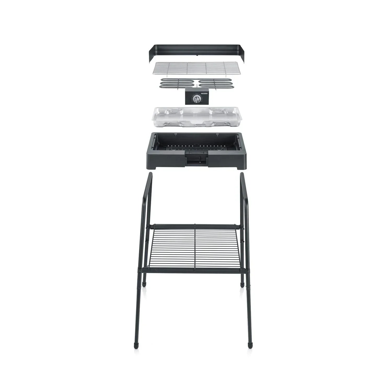 Barbacoa Con Patas Negro 2200 W Pg 8566 Severin