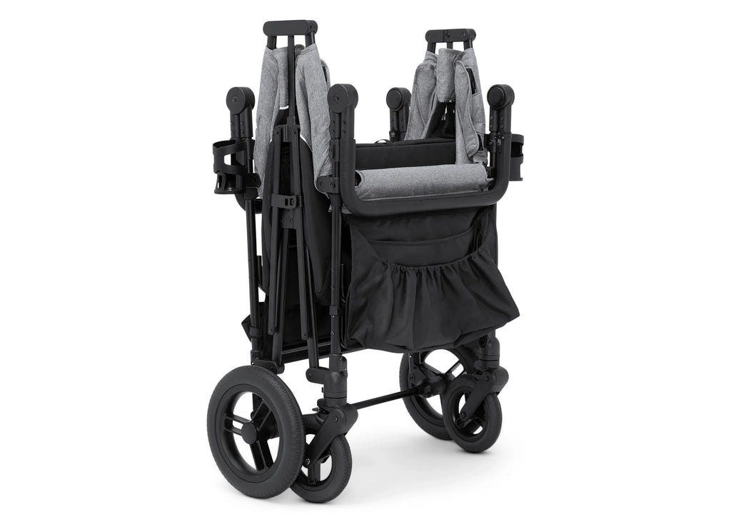 Carrito-Paseador Jeep Wrangler Deluxe para 4 Niños – Capota Desmontable, Bolsa Térmica, Asientos Modulares, Almacenamiento XXL, Ruedas Antipinchazos, Manillares Ajustables