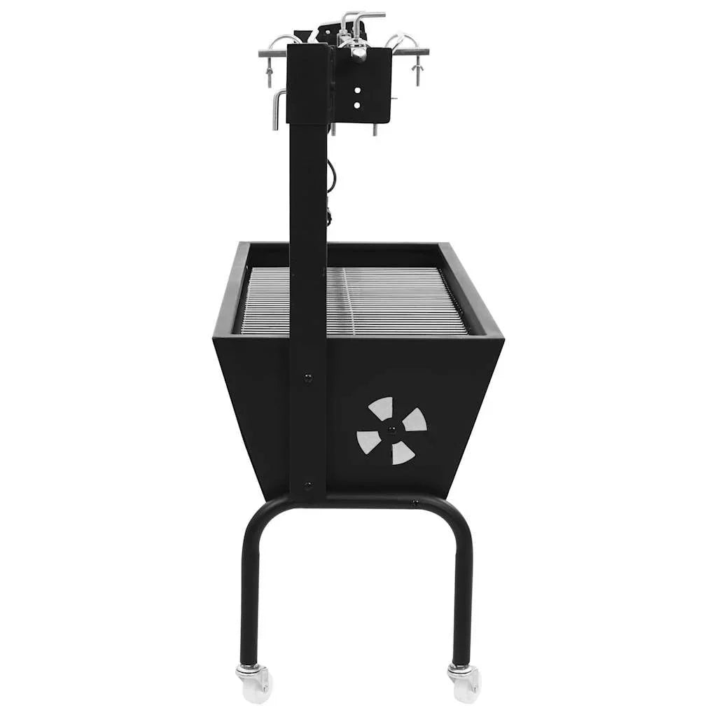 vidaXL Elektrischer Edelstahl-Drehspieß für Grill/BBQ