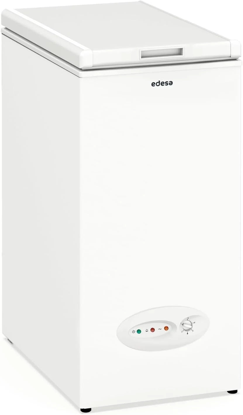 Edesa Congelador Horizontal EZH-0611, Altura 0.84 m, Termostato Ajustable, Fácil Limpieza, Alarma Integrada, Bajo Nivel Sonoro, Gran Capacidad 59 l, Potencia 60W, Color Blanco