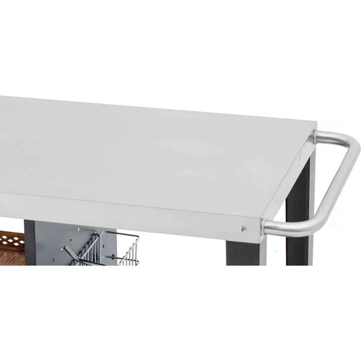 Grill-Servierwagen "Gelia" 117 x 59 cm - Edelstahl - Schwarz