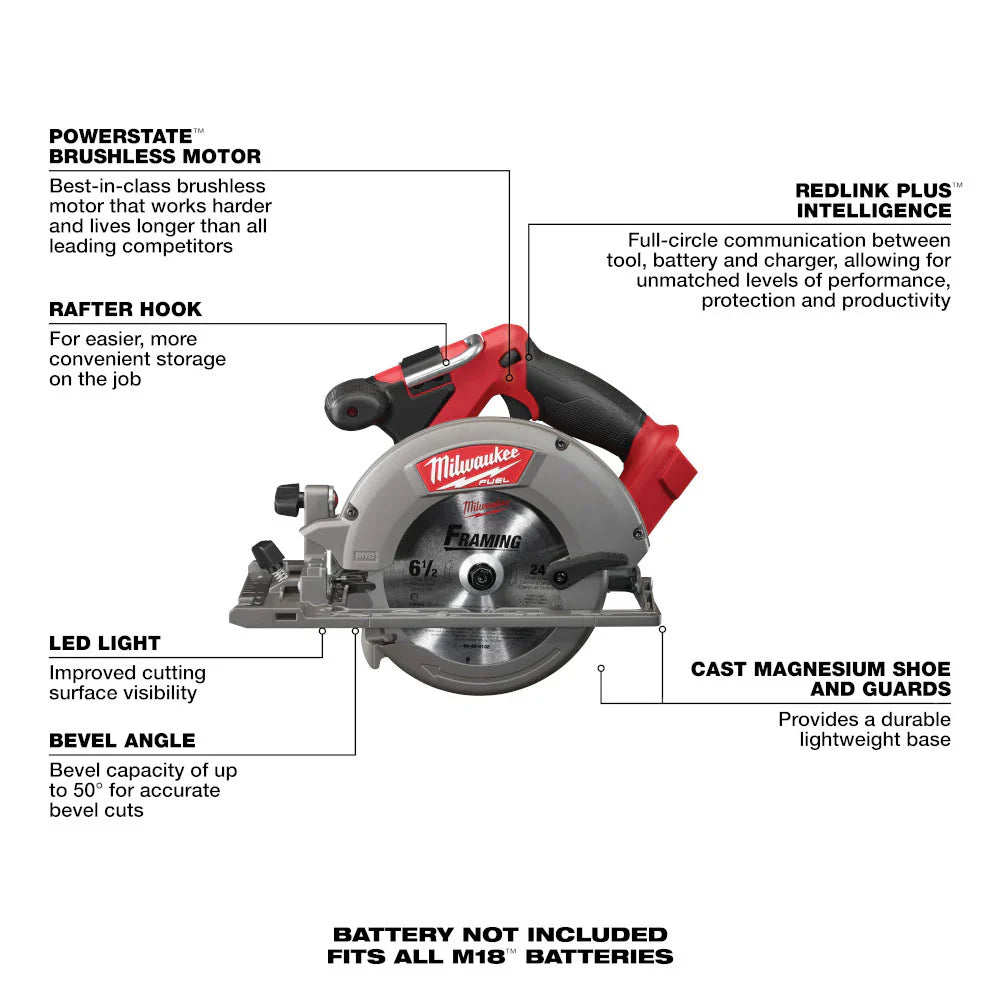 2025 Milwaukee 3697-27 Set Completo M18 Fuel con 7 Herramientas