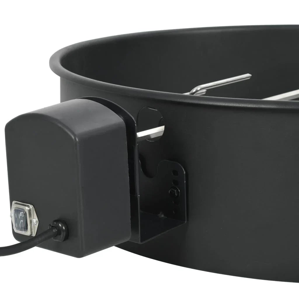Vidaxl Barbecue-Grillring-Kit in Schwarz, 57 cm
