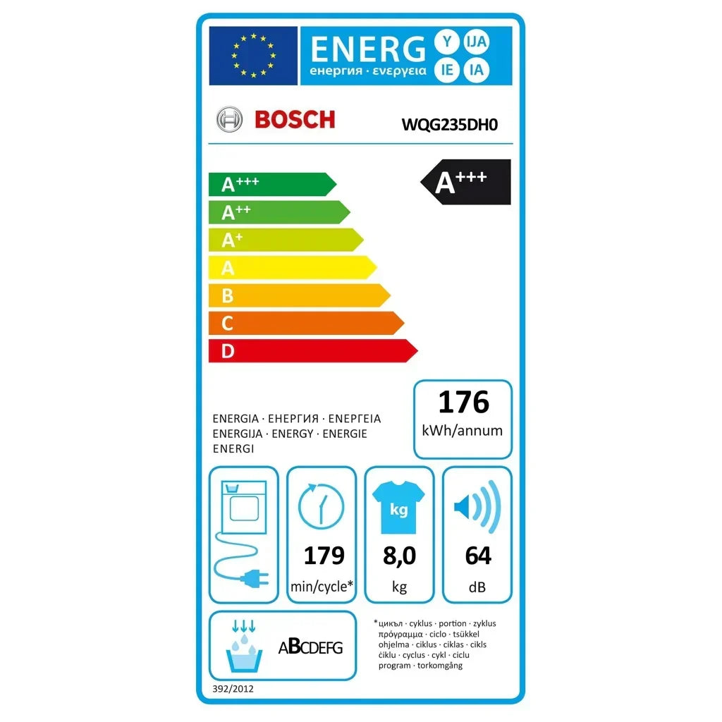 2026 Wärmepumpentrockner Bosch Serie 6 WQG235DH0 8 kg weiß A+++