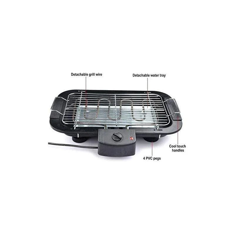 Barbacoa Eléctrica Bbq Grill Parrilla Plancha De Asar Para Cocina Camping Bg-7001