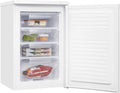 Exquisit® Gefrierschrank 91L, Weiß, Energieeffizienzklasse E, 4-Sterne-Gefrierfach, 4 transparente Schubladen, wechselbarer Türanschlag, Temperaturregelung, Maße (85,5 x 55,0 x 58,0 cm)