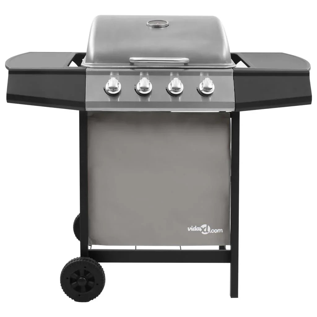 Gasgrill Mit 4 Brennern Schwarz Und Silber Vidaxl