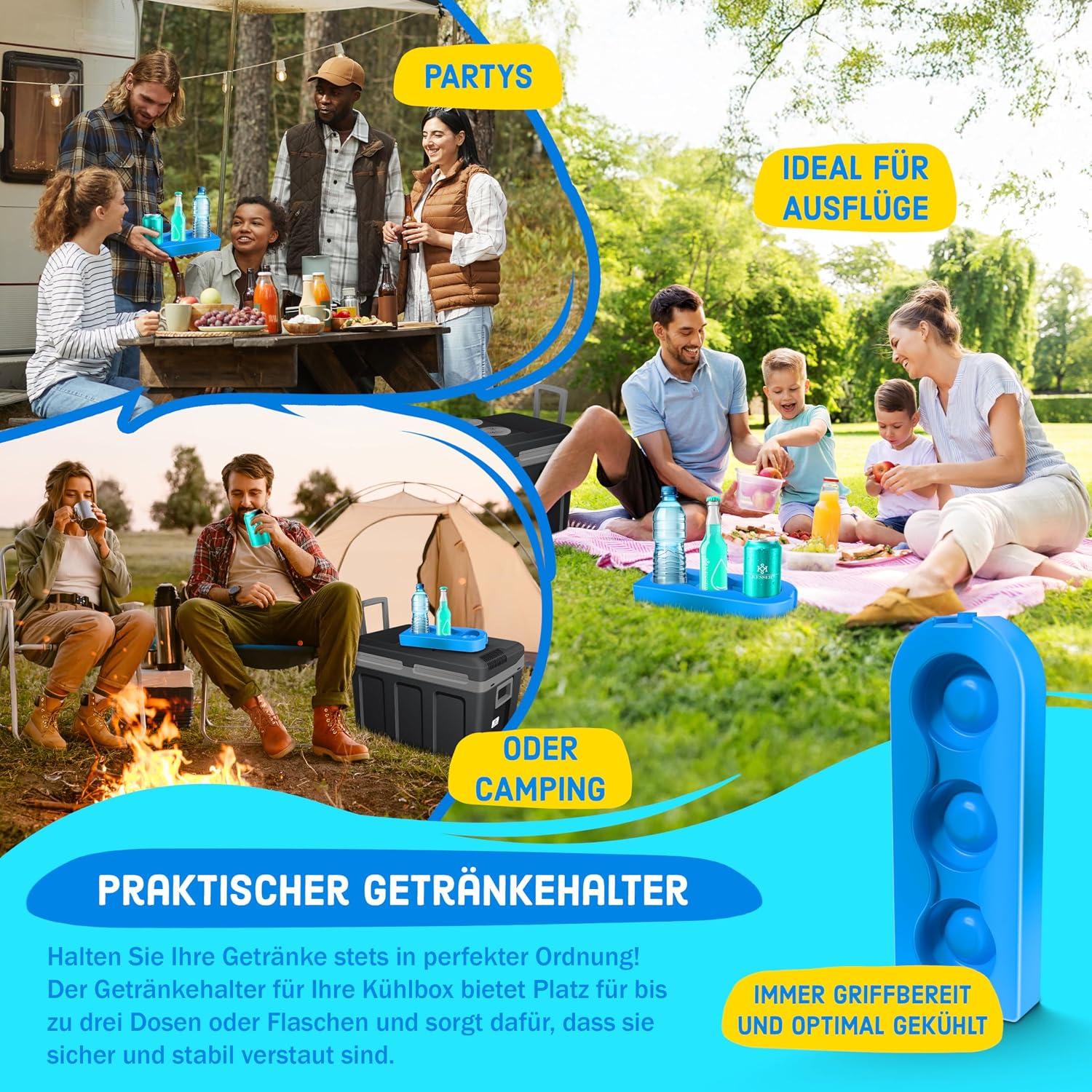 KESSER® Nevera eléctrica portátil 40L con Ruedas | Calienta y enfría | Termoeléctrica | Mini Nevera | 12V y 230V | para Coche, Camping y Enchufe | Modo Eco | Incluye acumuladores de frío