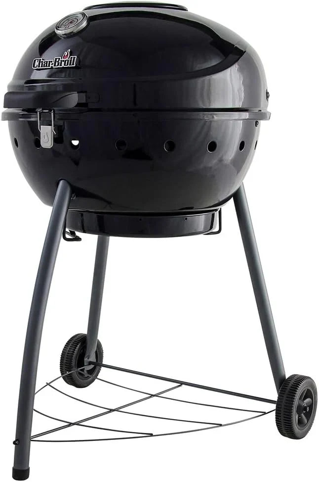 Char-Broil Kettleman Charcoal Barbecue - Kettle Charcoal Grill, TRU-Infrared Technology, Removable Ash Tray - Optimal for Outdoor, Garden & Patio Cooking