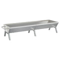 BBQ-Grillpfanne Edelstahl Silber 158x42x31 cm Vidaxl