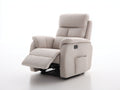 Sillones reclinables tapizado tela 92x100x105 cm color beige uso salón estilo moderno reclinable manual