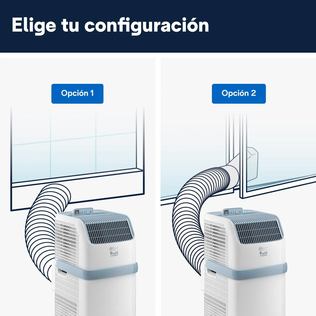 Pinguino Compact PAC ES72 YOUNG Aire Acondicionado Portátil 8.300 BTU/h, 2,1 kW, hasta 60m³, Función Deshumidificador y Ventilación, Temporizador 24 Horas