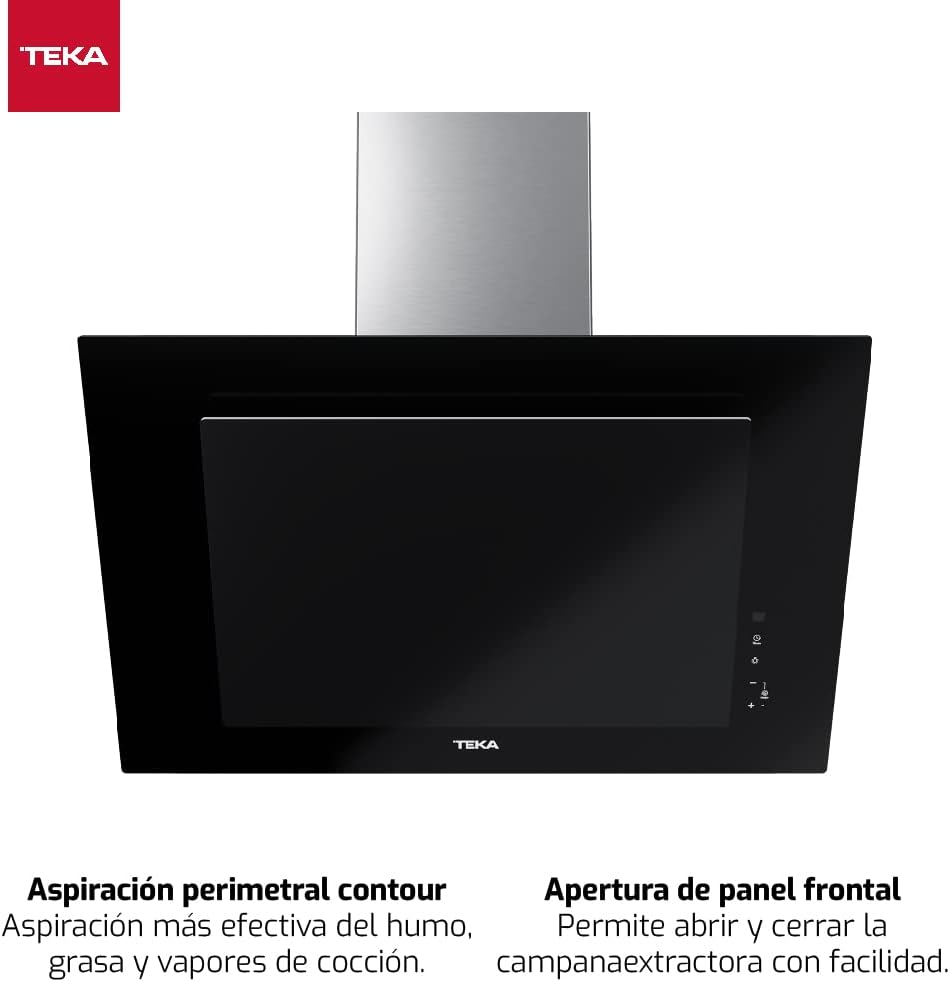TEKA Wandhaube 70 cm, Doppelmotor EcoPower, Randabsaugung, 3+1 Intensivstufen Fresh Air Absaugung 98m3 Geräusch 61dB 2 LED DVT 78660 TBS